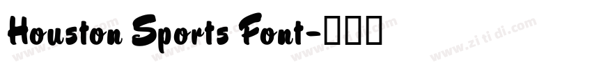 Houston Sports Font字体转换
